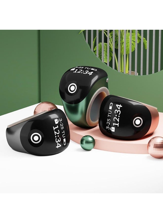 Bukela Smart Zikr Ring,  with Touch Control & APP Support , Rechargeable Digital Tally Counter for Prayer, Sports & Tracking, 3 (18/20/22mm), Type-C Charging (Pink) - Image 4