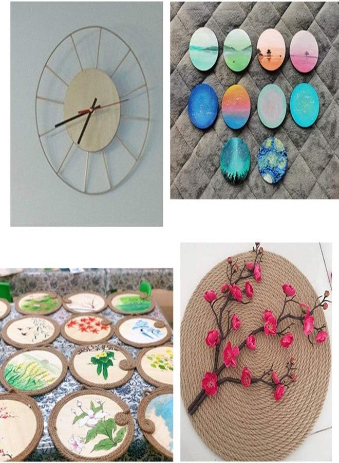Prescent 6 inch Round Shaped Pine Wood MDF Cardboard Cutoutinch for Resin Art Craft Mandala Paitning DIY Projects Scapbooking and More (6 inch, Pack of 10) - Image 5