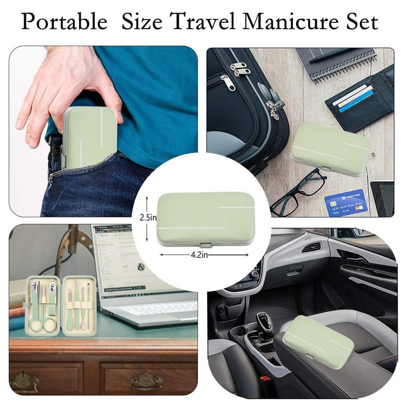 Aceoce Manicure Set Business Gifts Handheld Sized, Nail Clippers Set Tools Luxurious Manicure Set Professional Stainless Steel Nail Clippers with Travel Case for Men Women Teens Parents Colleagues - Image 4