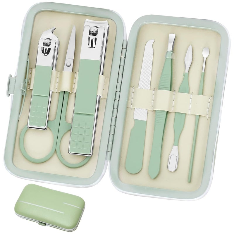 Aceoce Manicure Set Business Gifts Handheld Sized, Nail Clippers Set Tools Luxurious Manicure Set Professional Stainless Steel Nail Clippers with Travel Case for Men Women Teens Parents Colleagues - Image 1
