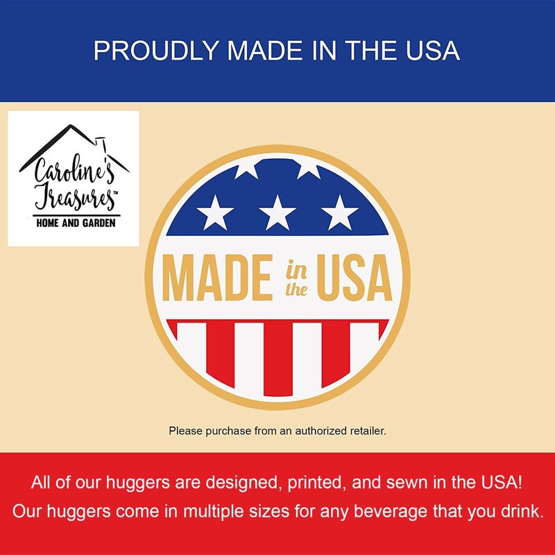 Caroline's Treasures Caroline's Treasures SS4950MUK Boxer with English Union Jack British Flag Ultra Hugger for slim cans Can Cooler Sleeve Hugger Machine Washable Drink Sleeve Hugger Collapsible Insulator Beverage Insula  - Image 4