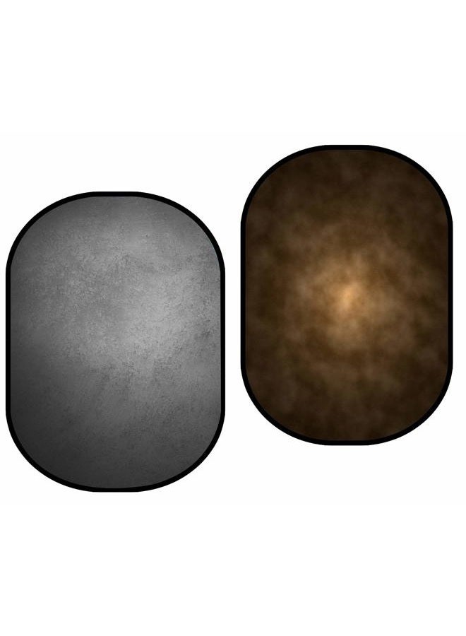 Kate Collapsible Backdrop Pop Up Photography Backdrops Grey&Brown Portable Background for Headshot, for Portrait Photography, 5x6.5ft - Image 1