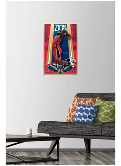 Trends International Nba New Orleans Pelicans Zion Williamson 20 Wall Poster With Push Pins  - Image 2