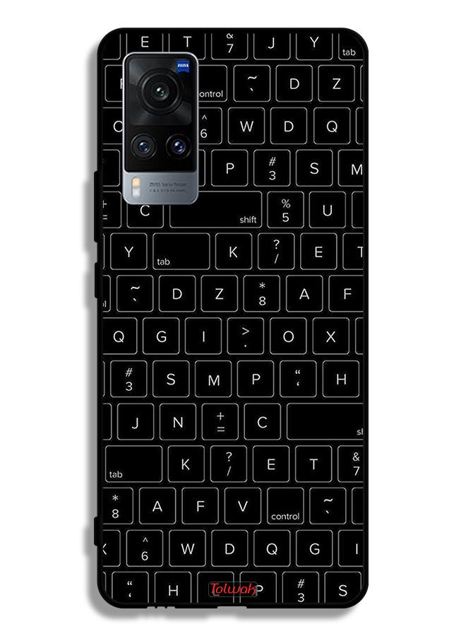 Tolwak Vivo X60t Protective Case Cover Random Keyboard Keys Pattern - Image 2