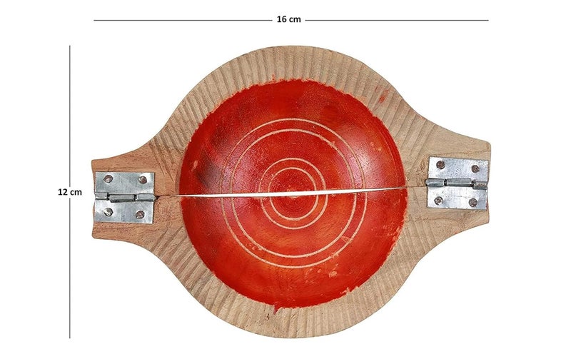 Ervio Ervio Wooden Gavvalu Sweet and Gujiya Maker Board Gavvalu Peeta Chekka Pasta Maker Sweet Shells Maker Mould for Kajjikayalu Gughara Karanji Maker Handicrafts Kitchen Tool  - Image 4