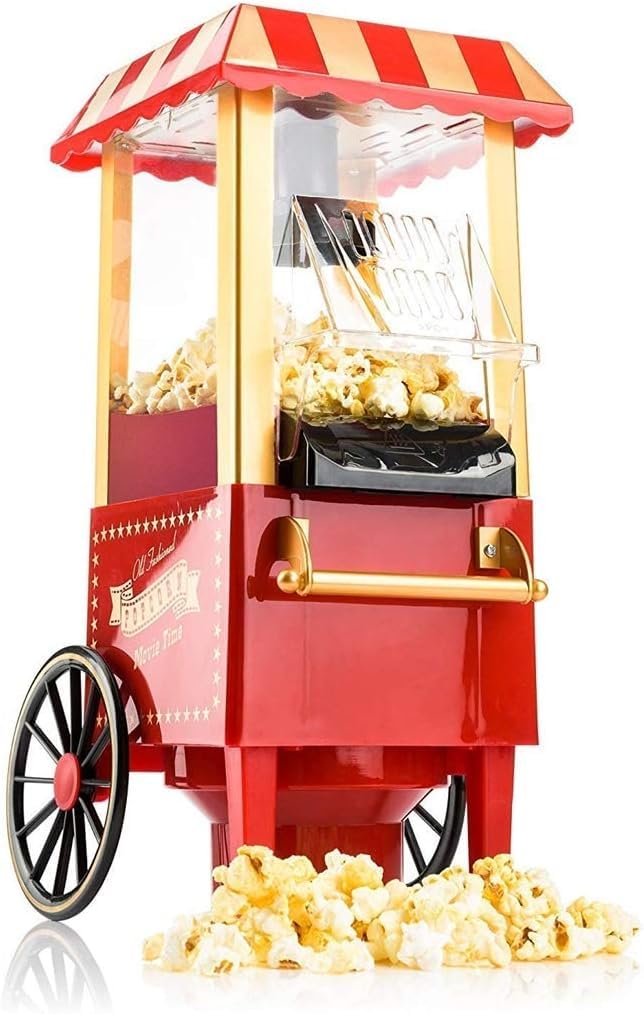 NETXE NETXE Popcorn Machine Mini Portable Household DIY Corn Popper Delicious Snacks Automatic Home Kitchen Popcorn Maker Size 40 x 24 x 18 cm  - Image 1