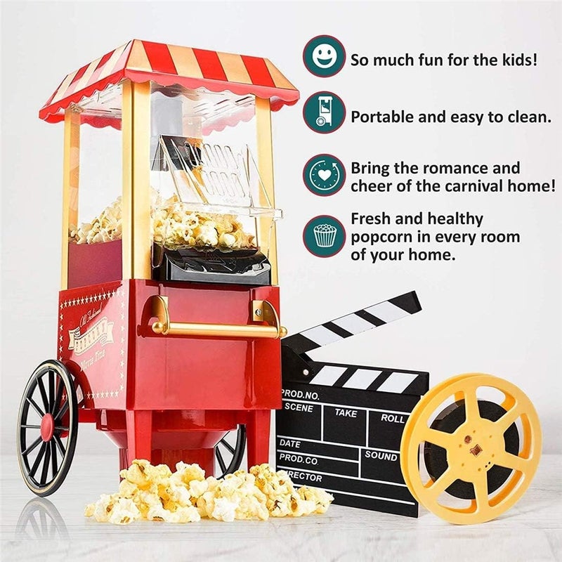 NETXE NETXE Popcorn Machine Mini Portable Household DIY Corn Popper Delicious Snacks Automatic Home Kitchen Popcorn Maker Size 40 x 24 x 18 cm  - Image 5