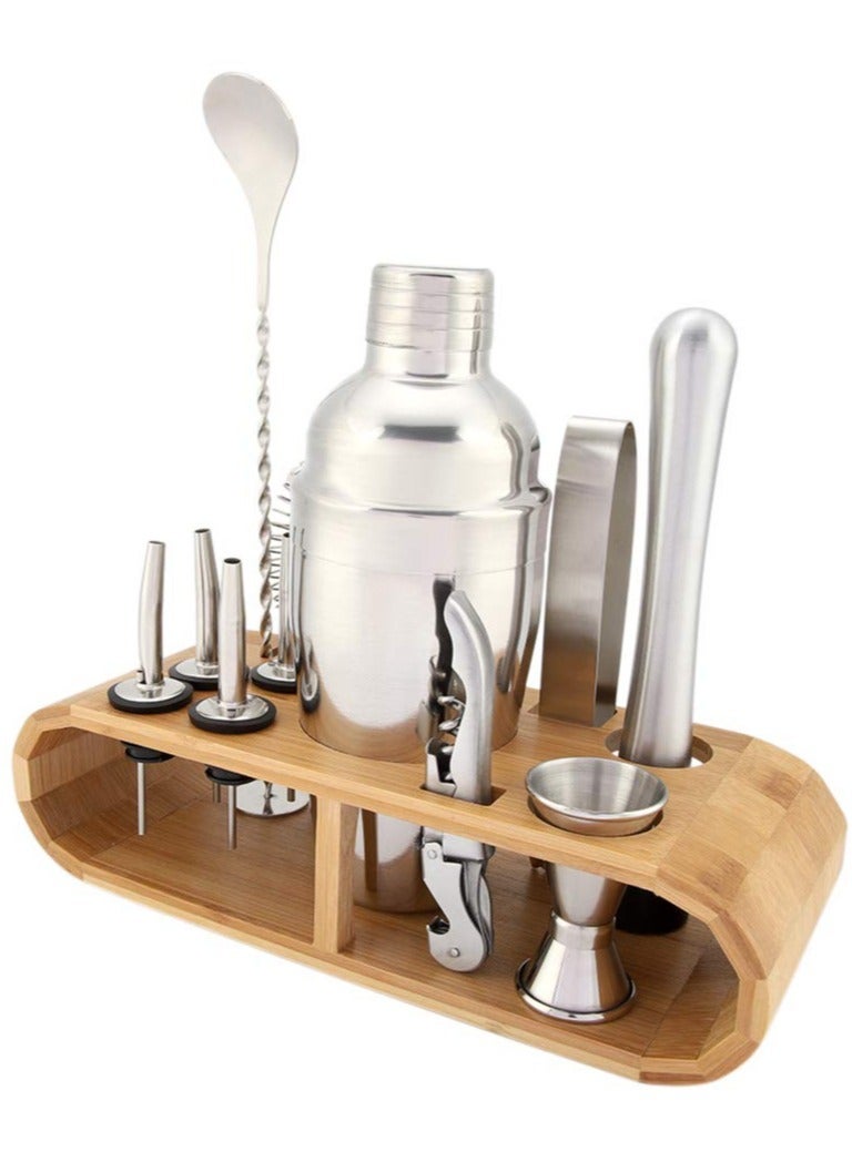 11-Piece Tool Set with Stylish Bamboo Stand - Perfect Home Kit and For an Awesome Drink Mixing Experience  - Image 5