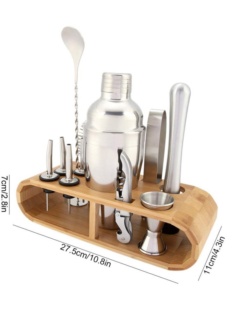 11-Piece Tool Set with Stylish Bamboo Stand - Perfect Home Kit and For an Awesome Drink Mixing Experience  - Image 2