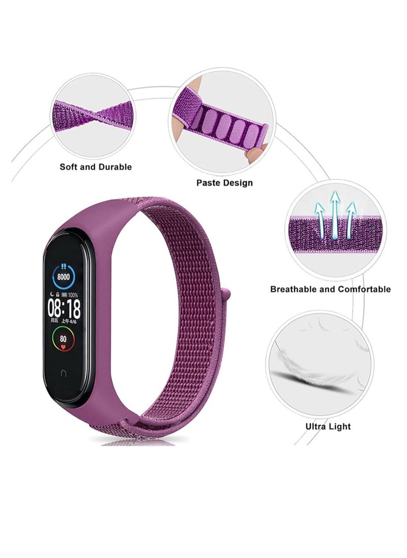 Generic Nylon Solo Loop Stretchy Strap for Xiaomi Mi Band 7/Mi Band 6/Mi Band 5/Mi Band 4/Mi Band 3, Adjustable Elastic Sport Band for Mi Band 7 6 5 4 3, Strap Smart Watch  - Image 2