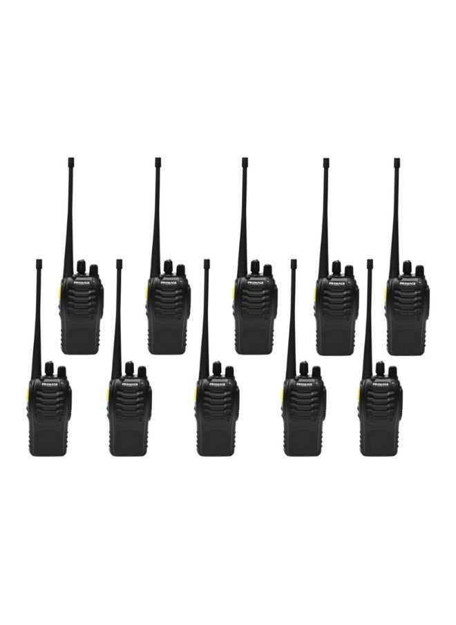 PROMAGE Promage Connect PC-WT710 Portable Radio Station Ten Pack, Compact And Lightweight Design, 1500 mAh Battery, Hands-free, For Outdoor Activities And Industrial Communication | 10 pack  - Image 1