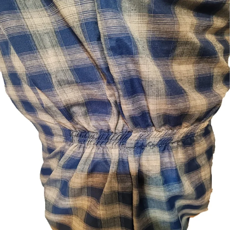 Ozclife Summer Sleeveless Patient Care Clothing Patient Overalls Patient Care Health Overalls Dementia Plaid Overalls