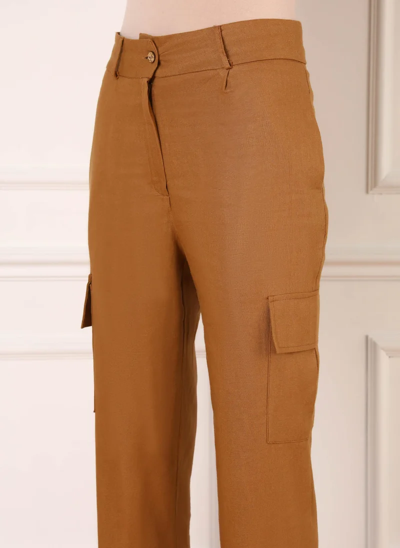 Refka by modanisa Camel - Pants - Refka