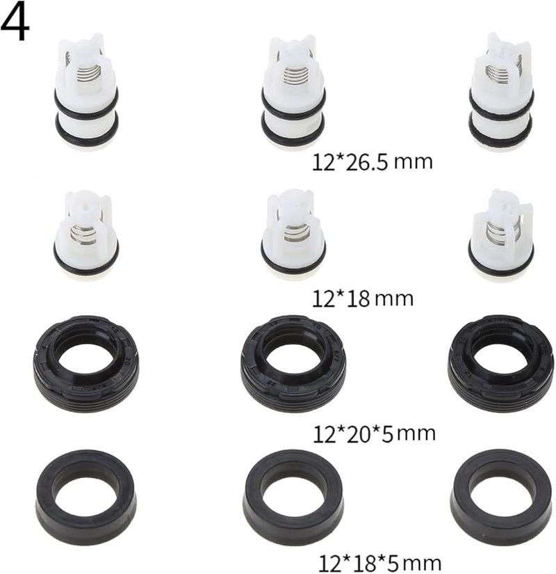 مجموعة إصلاح رأس غسالة مضخة الضغط العالي، حشيات، صمامات فحص الزيت، رأس مضخة بأربعة زوايا - Image 5
