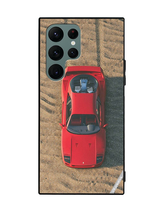 VR CREATIVE Protective Case Cover For Samsung Galaxy S22 Ultra 5G Ferrari Design Multicolour - Image 1
