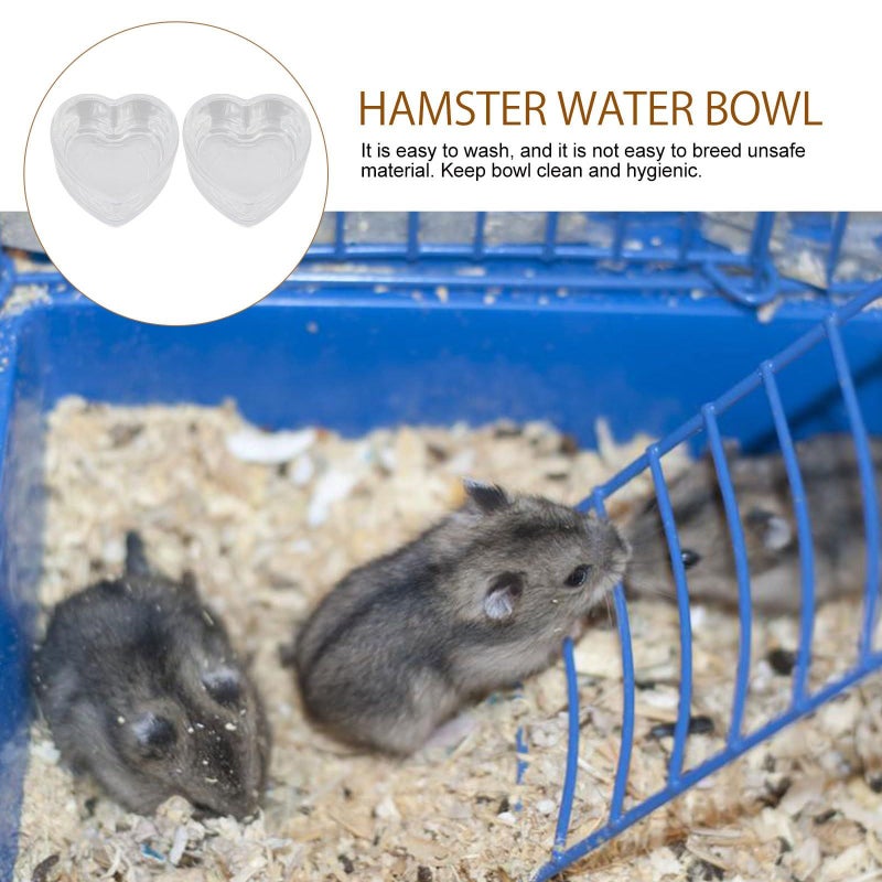 2 Pcs Hamster Food Water Bowls Thickened Chinchilla Bowl Splash Proof Design Small Non TIP Pet Feeding Dish For Cage Use - Image 4