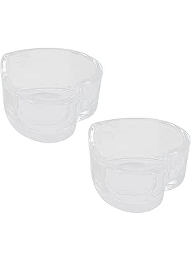 2 Pcs Hamster Food Water Bowls Thickened Chinchilla Bowl Splash Proof Design Small Non TIP Pet Feeding Dish For Cage Use - Image 1