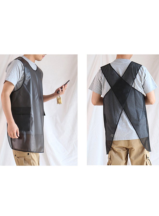 ديو كينج مريلة مطبخ مقاومة للماء أسود 85x60x1.5سم - Image 3