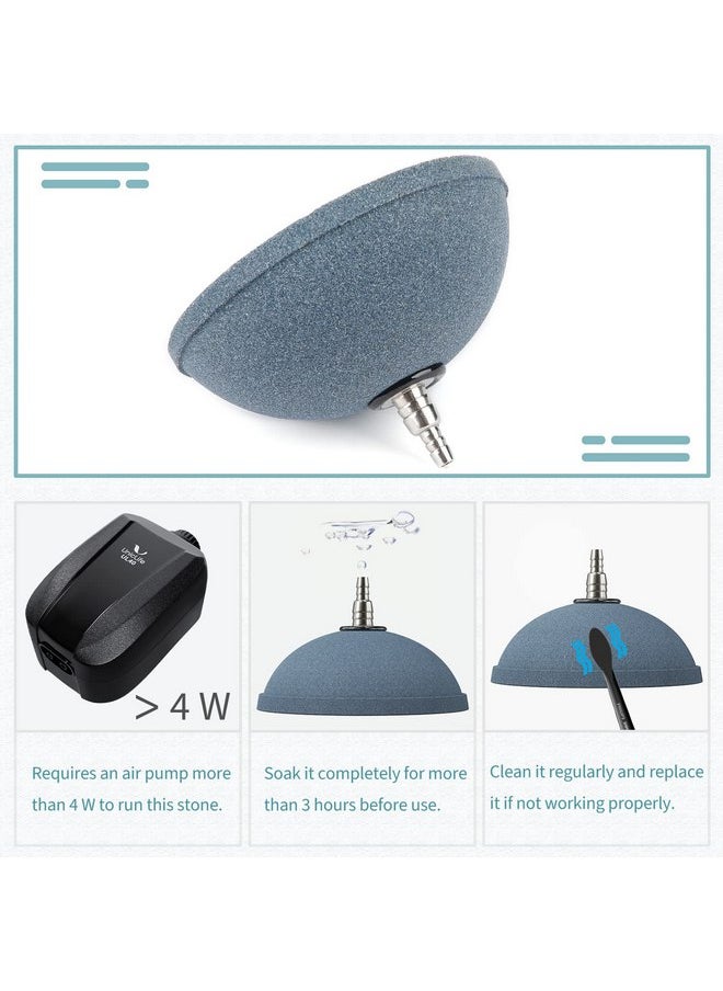 Pawfly Pawfly Aquarium Air Stone 4 Inch Bread, Fish Tank Air Stone Oxygen Diffuser for Air Pump Fish Tank Bucket Pond and DWC Reservoir, 2 Pack  - Image 4