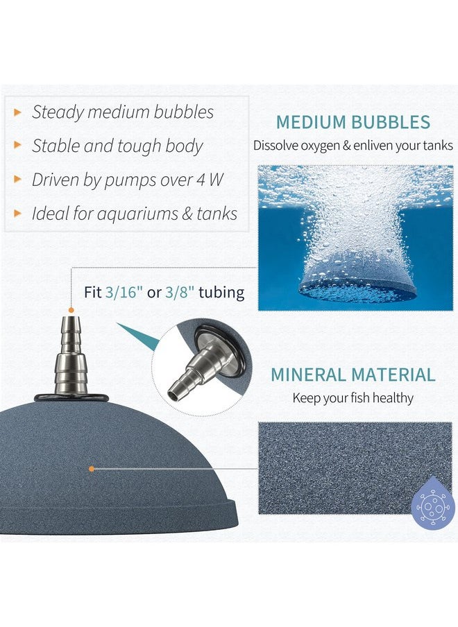 Pawfly Pawfly Aquarium Air Stone 4 Inch Bread, Fish Tank Air Stone Oxygen Diffuser for Air Pump Fish Tank Bucket Pond and DWC Reservoir, 2 Pack  - Image 2