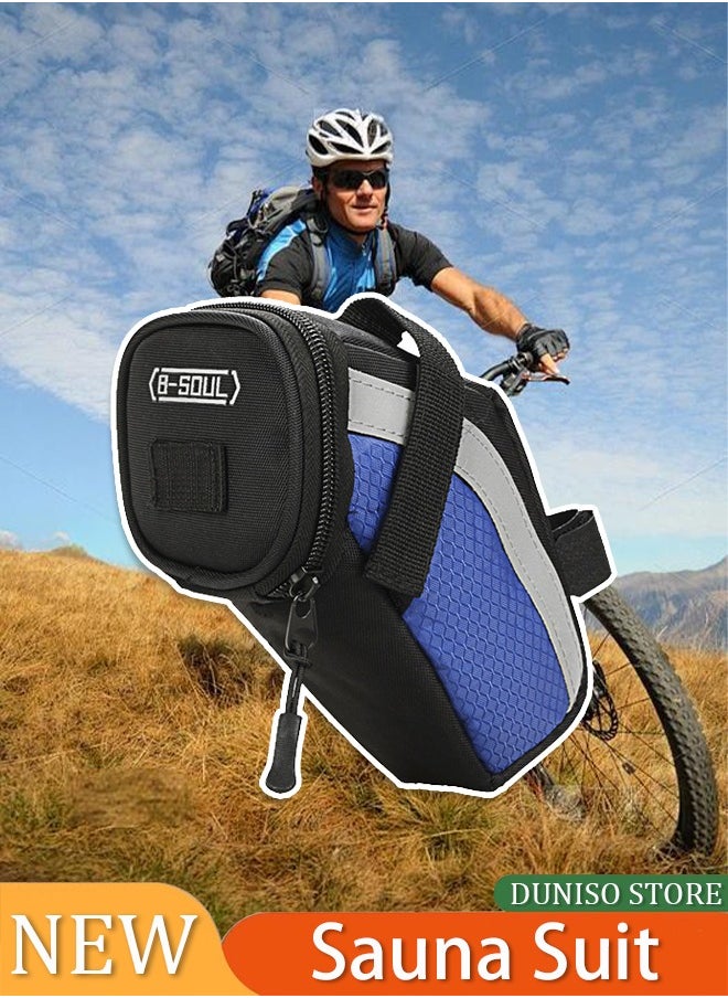 Generic Bicycle Strap-On Saddle Bag with perfect Size, Water Resistant With reflective for a Safety ride I Seat Bag, Cycling Bag - Bike Bag for all our essentials, bike bags for bicycles, bike seat bag  - Image 1