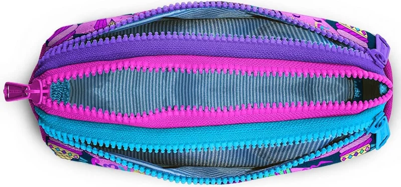 كورال هاي Kids Graffiti Patterned Three Compartment Pencil Bag