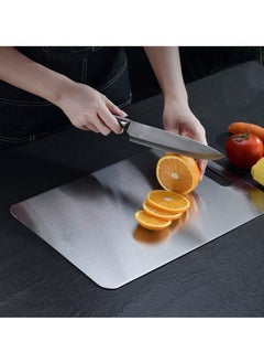 URbantin 316 Stainless Steel Cutting Board for Kitchen – Heavy-Duty Chopping Board for Meat, Cheese, Vegetables, and Fruits (34 x 23cm)  - Image 2