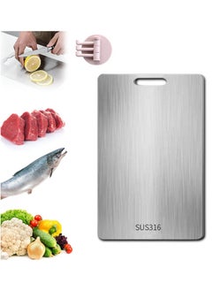 URbantin 316 Stainless Steel Cutting Board for Kitchen – Heavy-Duty Chopping Board for Meat, Cheese, Vegetables, and Fruits (34 x 23cm)  - Image 1