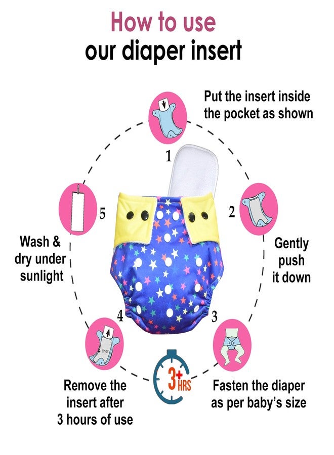 VParents 9 in 1 Combo of Padded Underwear Nappies and Cloth Diaper with insert for Diaper-Free Time (6-12 month) Assorted Design - Image 3