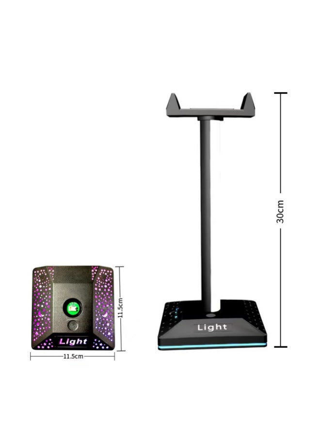 Loquat RGB Headset Bracket Light IC Touch Detachable Desktop Headlamp Head-mounted Game Headset Bracket-Color:RGB-Style:5V - Image 5