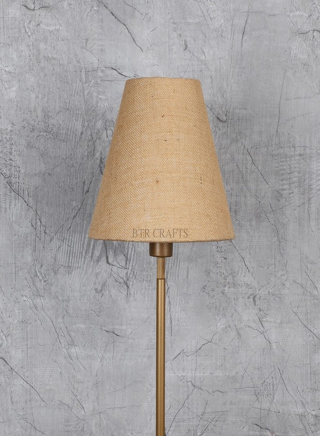 BTR CRAFTS غطاء مصباح مخروطي الشكل من Asian BTR Crafts، مقاس 10 بوصات، صغير-متوسط، مصنوع من قماش قطني، بلون الجوت الطبيعي - Image 3