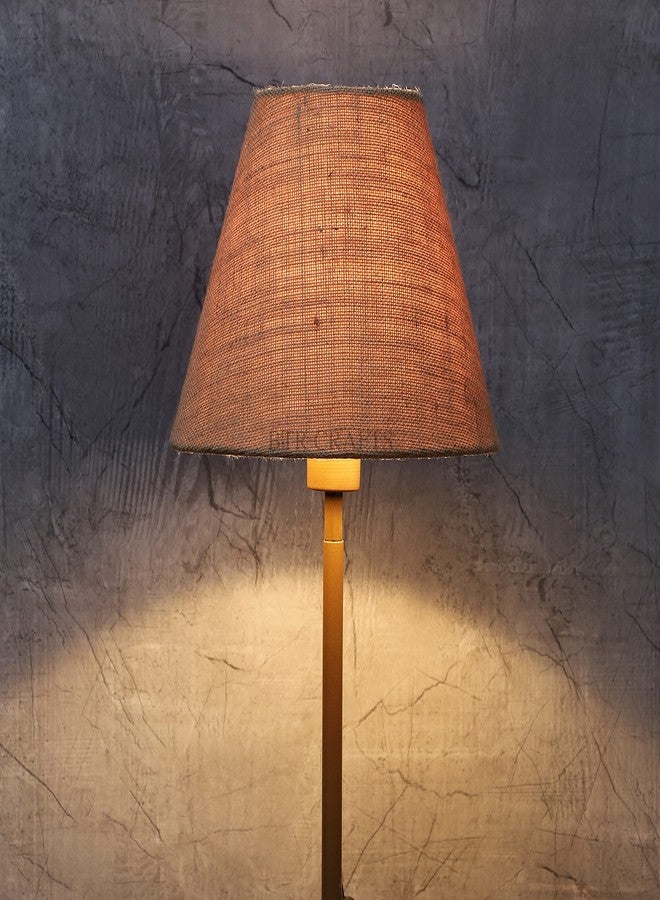 BTR CRAFTS غطاء مصباح مخروطي الشكل من Asian BTR Crafts، مقاس 10 بوصات، صغير-متوسط، مصنوع من قماش قطني، بلون الجوت الطبيعي - Image 4