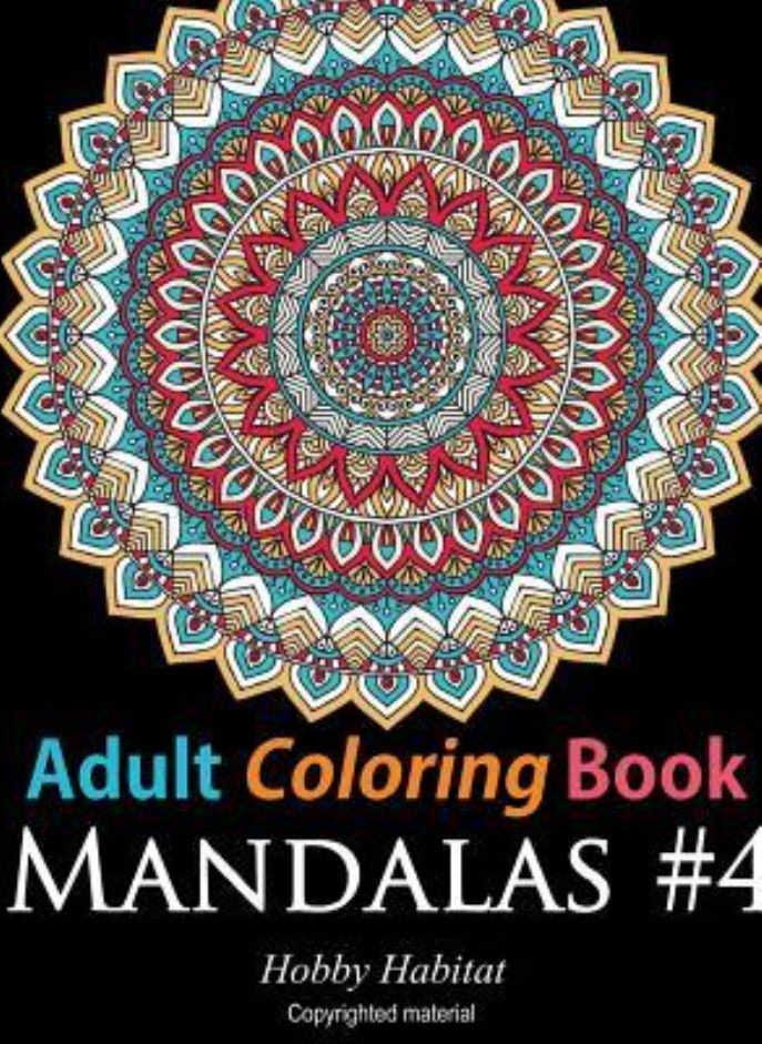 Adult Coloring Book  Mandalas #4  Coloring Book for Adults Featuring 50 High Definition Mandala Designs Books Hobby Habitat Coloring 