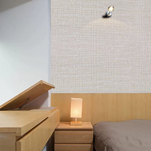 WAPANE Grasscloth Peel and Stick Wallpaper 15.7" x 787.4", Textured Contact Paper for Cabinets/Countertops Removable, Faux Linen Wall Paper Self Adhesive, Vinyl Fabric Wallpaper Waterproof - Image 2