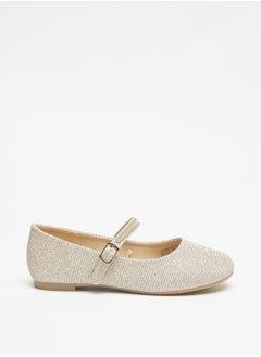 Girls Embellished Round Toe Ballerina Shoes With Buckle Closure By Shoexpress