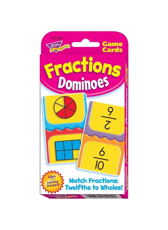 Trend Enterprises Fractions Dominoes Challenge Cards - Image 2