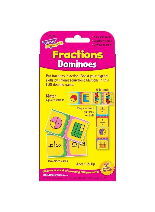 Trend Enterprises Fractions Dominoes Challenge Cards - Image 4