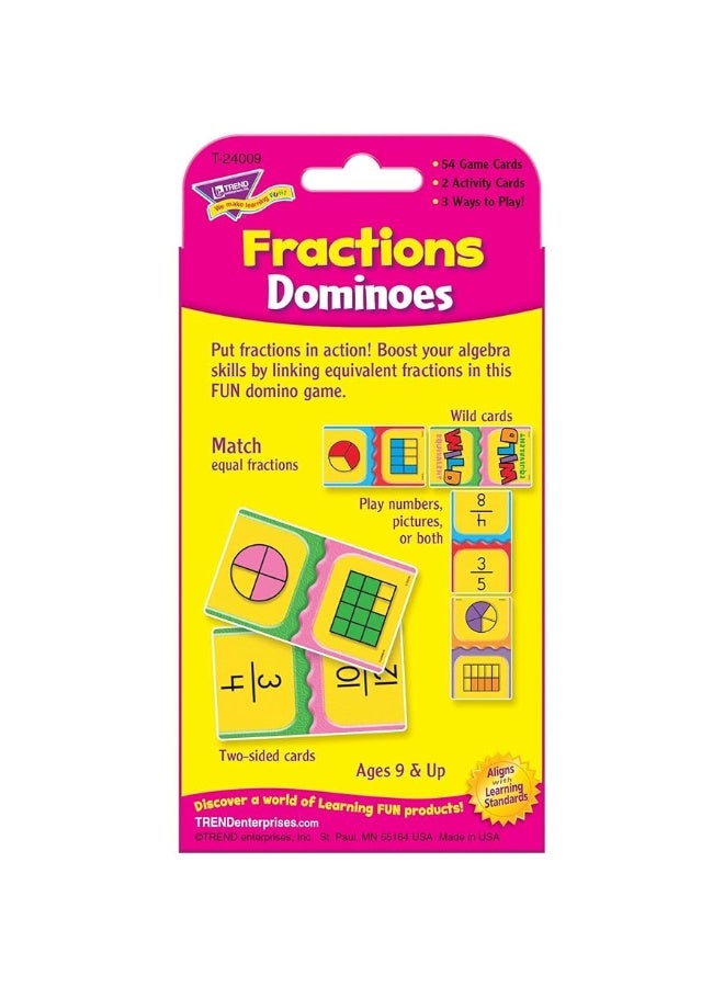 Trend Enterprises Fractions Dominoes Challenge Cards - Image 3