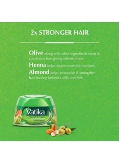 VATIKA Nourish & Protect Styling Hair Cream With Almond, Olive, Henna - 140 Ml  - Image 2
