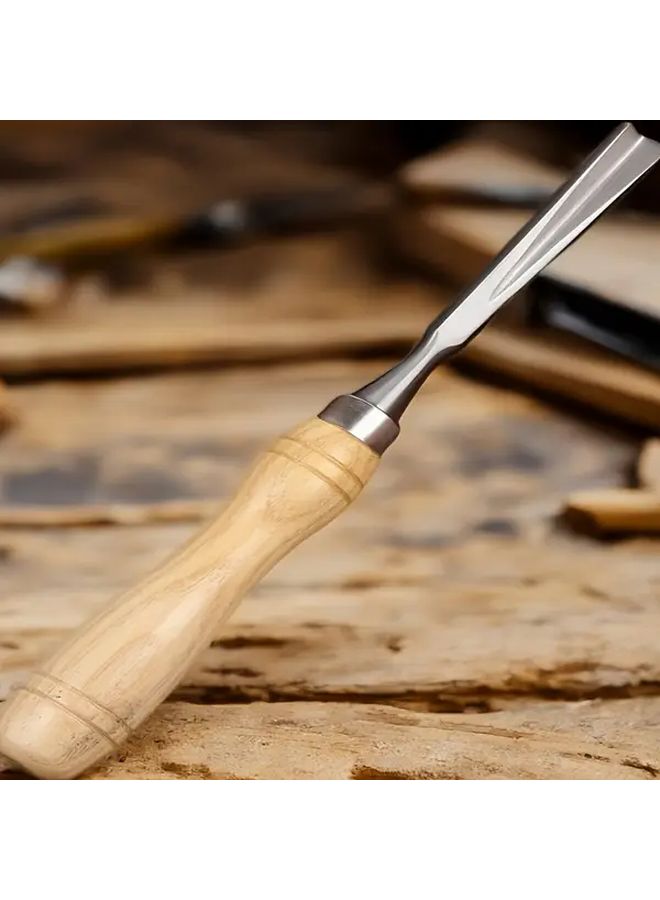 14x14mm 90 Degree Right Angle Wood Chisel with Beech Wood Handle for Cabinets Door Frames DIY - Image 2