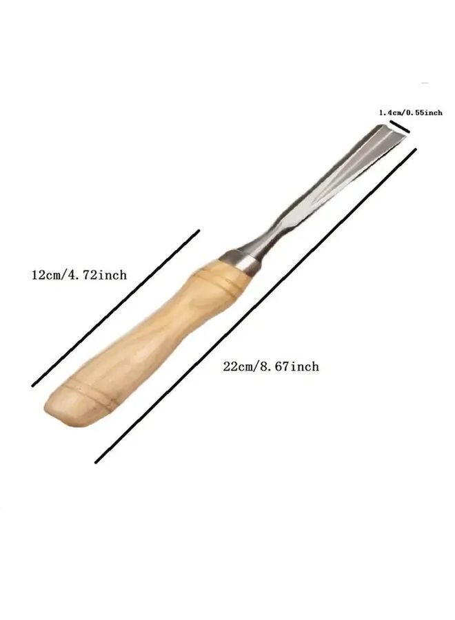 14x14mm 90 Degree Right Angle Wood Chisel with Beech Wood Handle for Cabinets Door Frames DIY - Image 4