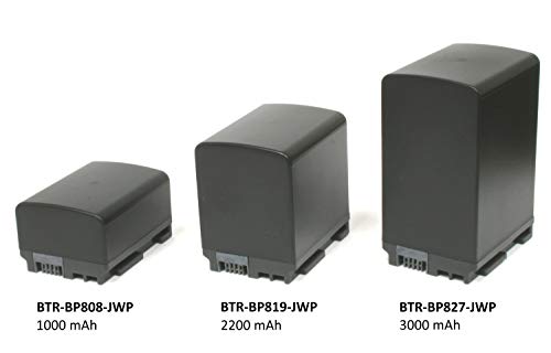 Wasabi Power Battery for Canon BP-827 (3000mAh) and Canon VIXIA HF G10, HF G20, HF M30, HF M31, HF M32, HF M40, HF M41, HF M300, HF M400, HF S10, HF S11, HF S20, HF S21, HF S30, HF S100, HF S200, HF10, HF11, HF20, HF21, HF100, HF200, HG20, HG21, HG30, XA10 - Image 4
