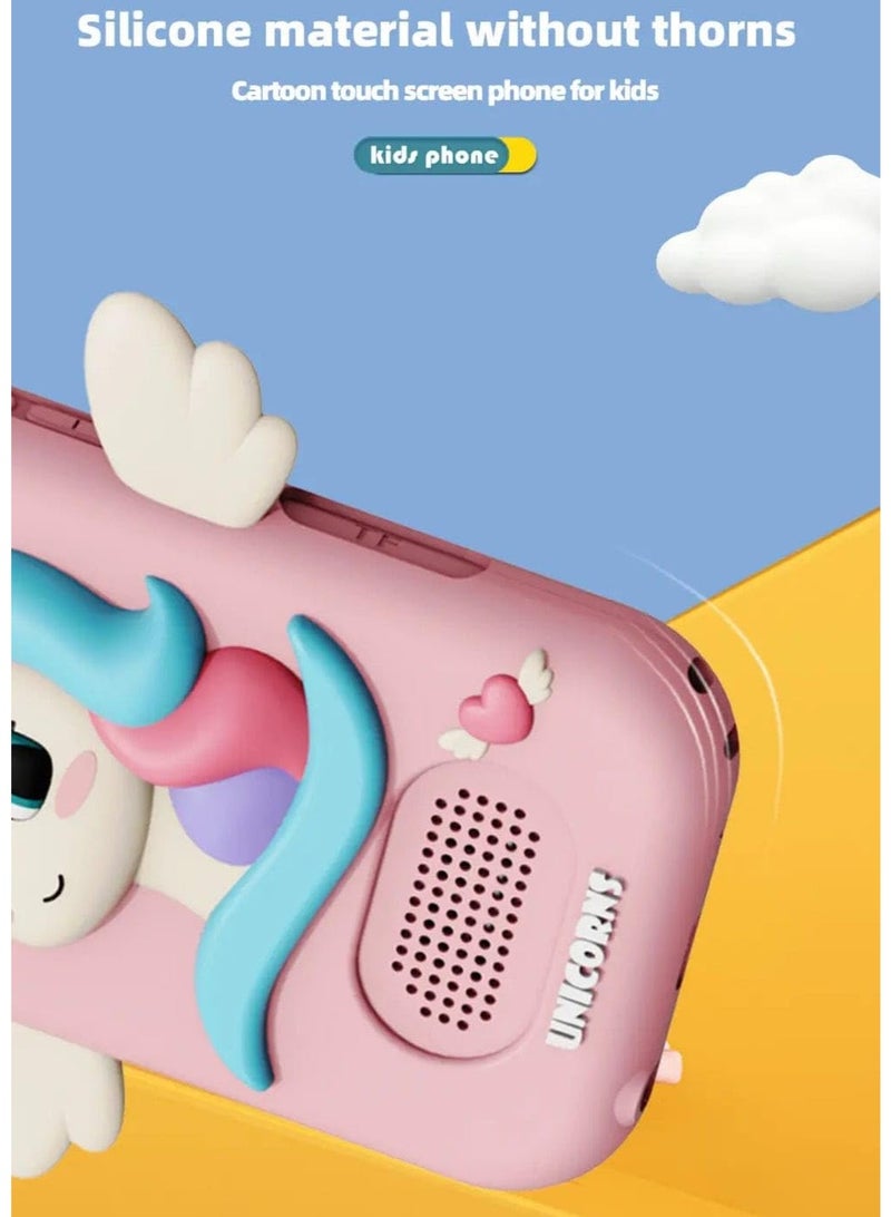 MOCOM Kids 3D Interactive Smart Phone with 360° Rotating HD Camera & Touch Screen | Educational Games, MP3 & Eye Protection | Durable, Child-Friendly Learning Toy for Ages 3+ Kids Gift - Image 4