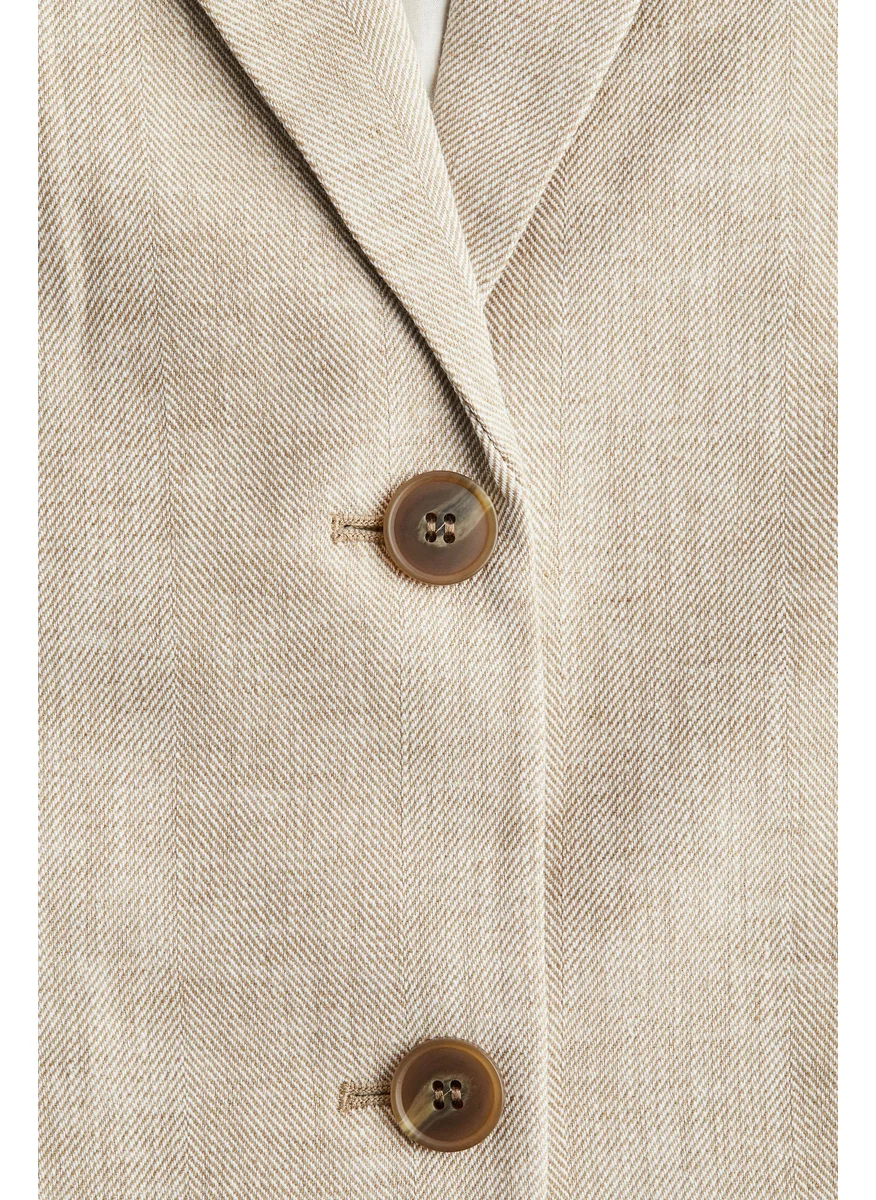 اتش اند ام Linen-Blend Blazer