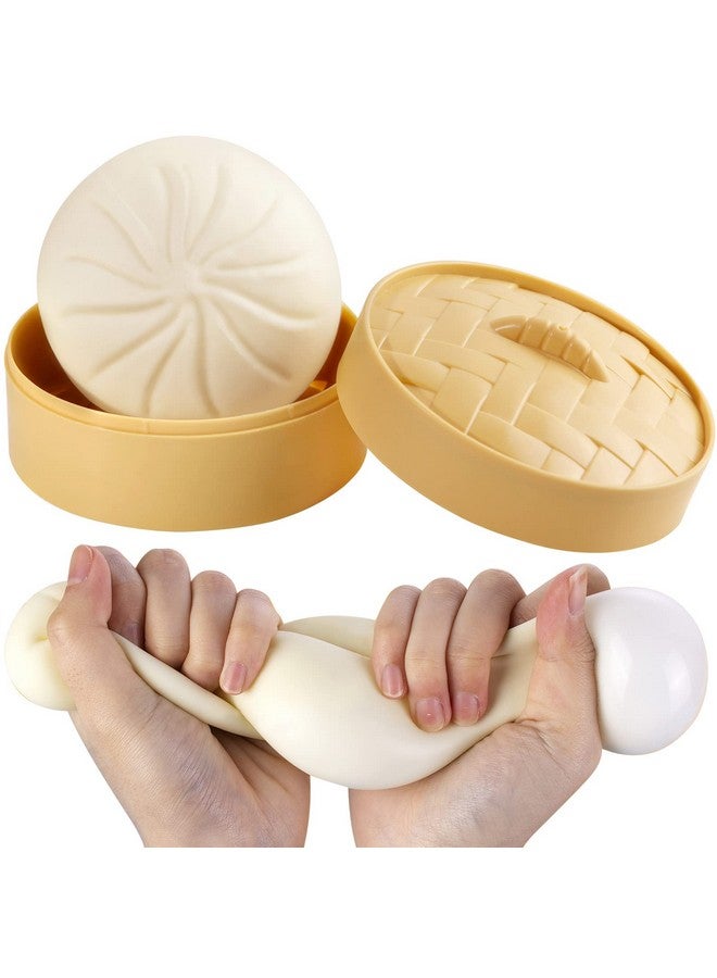 FFNIU Dumpling Stress Ball, Steamed Stuffed Bun, Stress Relief Squeezing Bun Toys For Halloween Project, Tricking People, Kid Playing - Image 1