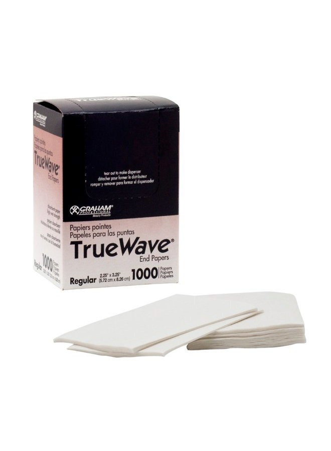 Graham Professional TrueWave END PAPERS Salon Hair Perm True Wave 1000ct Regular - Image 1