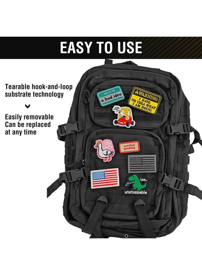 Butie 20 Pieces Random Funny Tactical Military Morale Patch Full Embroidery Patch Set for Caps,Bags,Backpacks,Clothes,Vest,Military Uniforms,Tactical Gears Etc …(RF-079) … - Image 3