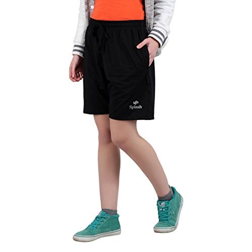 Splash - Women 's Shorts - Plain (Black, 2XL) - Image 4