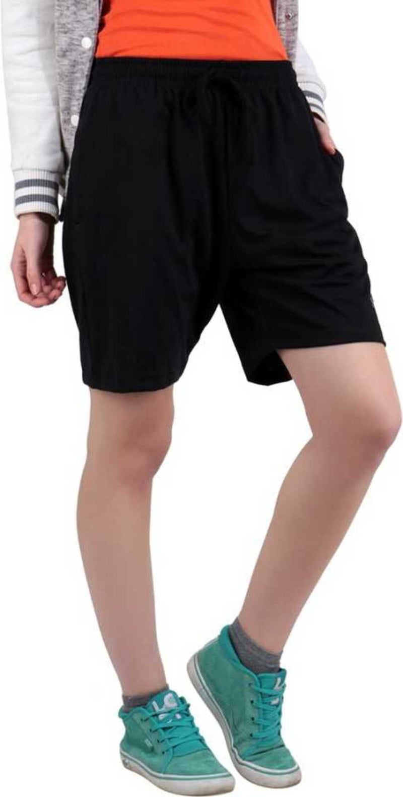 Splash - Women 's Shorts - Plain (Black, 2XL) - Image 2