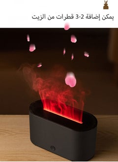 Necomi Flame Diffuser Humidifier For Essential Oils,7 Color Variations, Home Office Bedroom Diffuser, Black  - Image 3